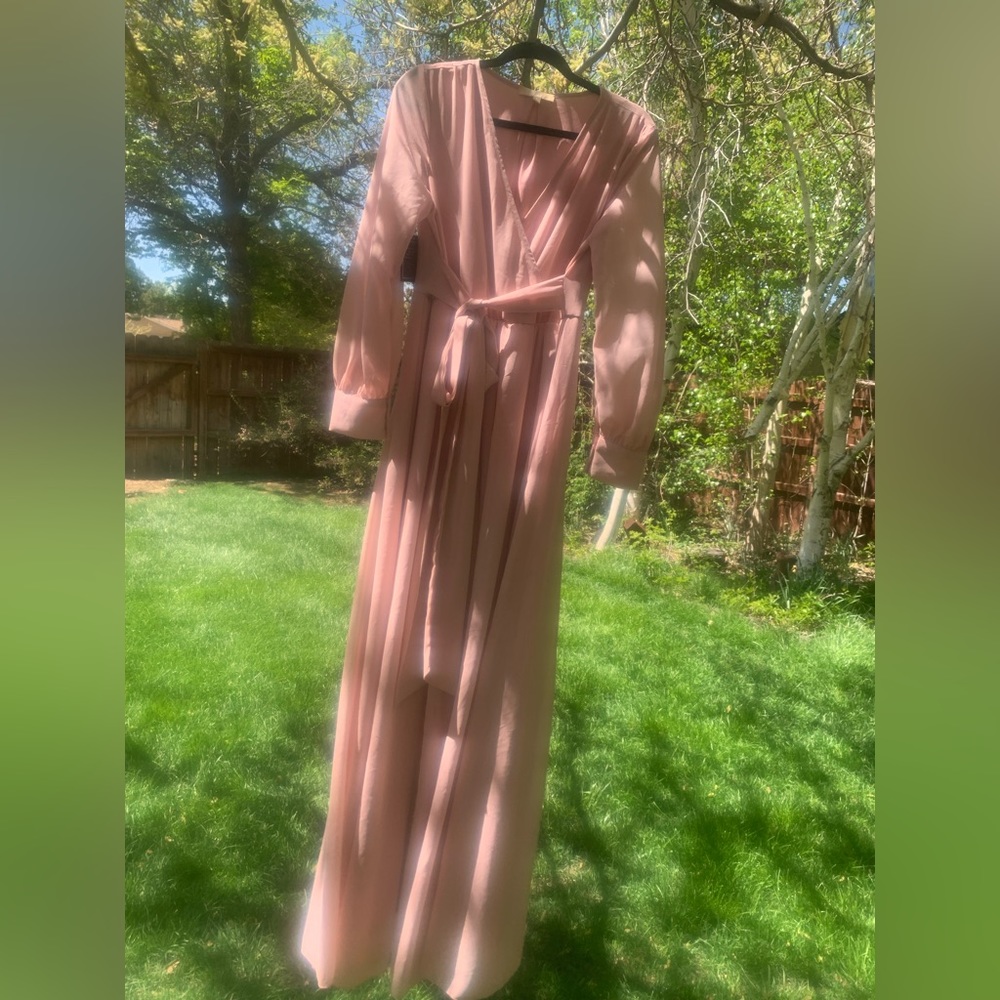 Mauve Bridesmaid/ wedding guest dress/ baby shower , size large